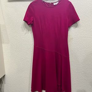 Pink asymmetrical dress Size 6